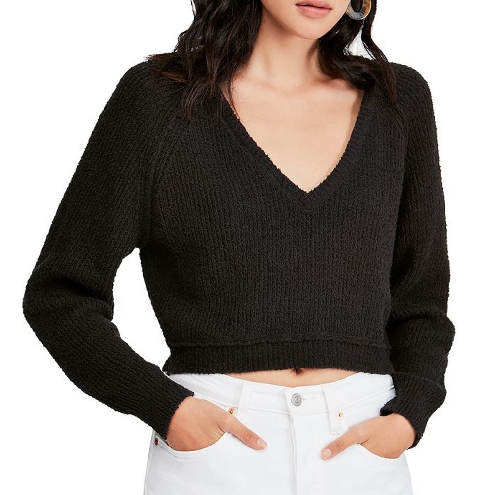 Oversized, Cropped Reversible Sweater